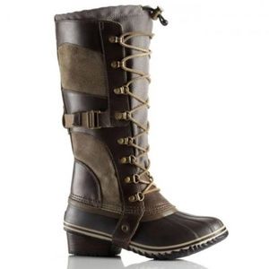Sorel Brown Conquest Carly Tall Winter Waterproof Boot